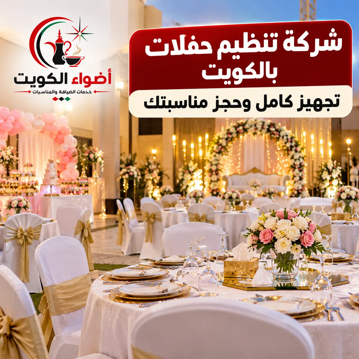 شركة تنظيم حفلات بالكويت | تجهيز كامل وحجز مناسبتك